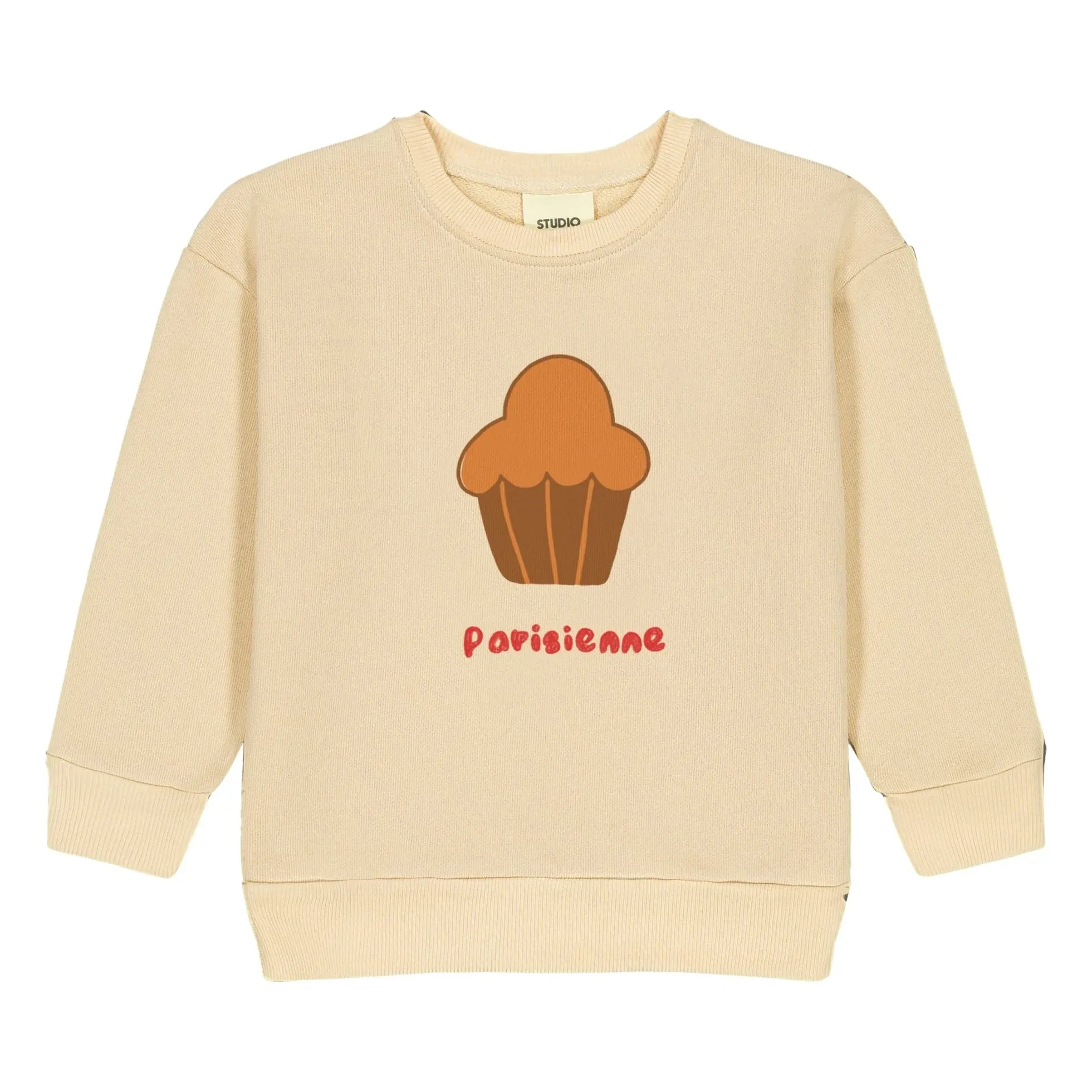 Studio Bohème - Sudadera de algodón orgánico Bart Brioche | Amarillo pálido