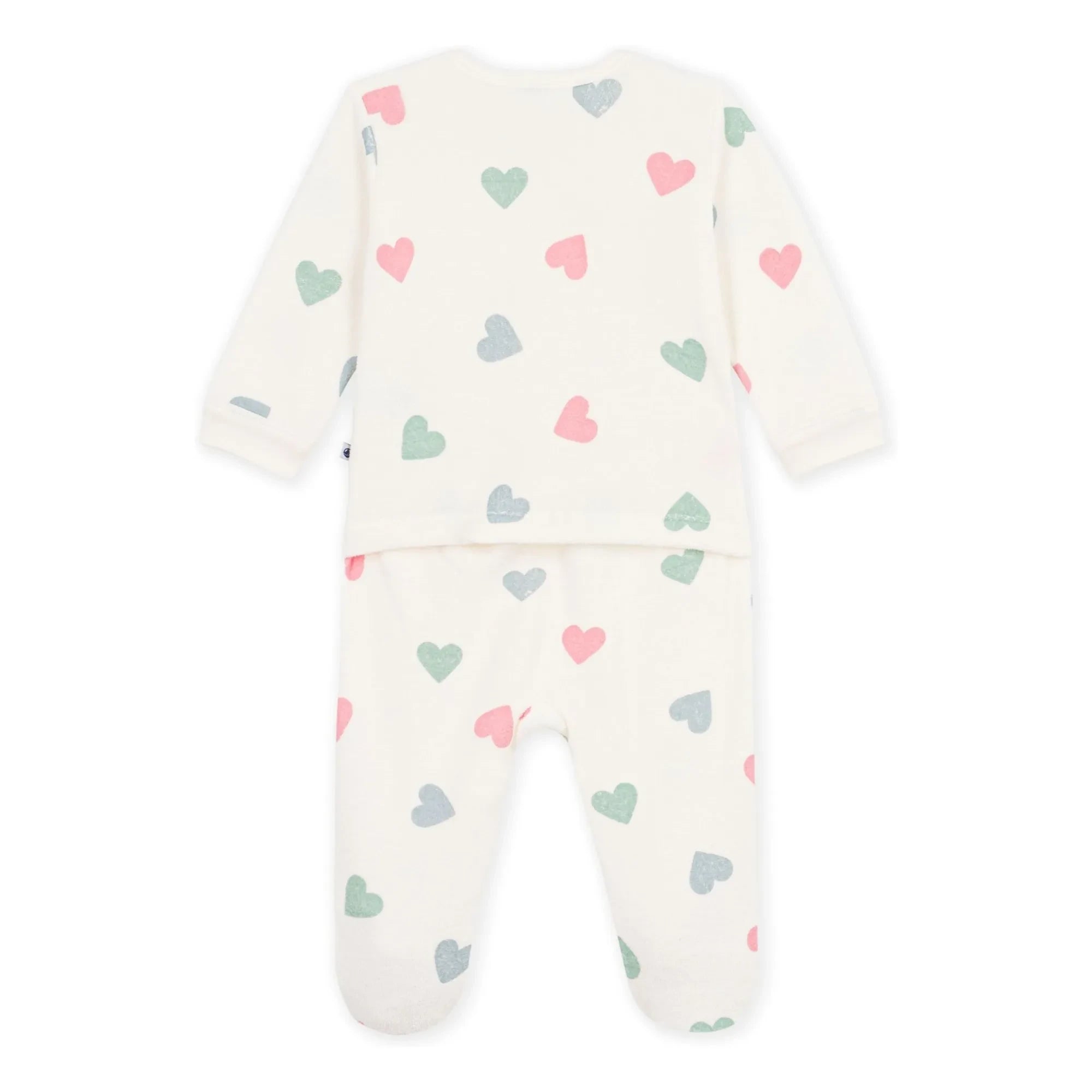 Petit Bateau - Sleep Well Sünger Kalp Pijamalar | Ekru