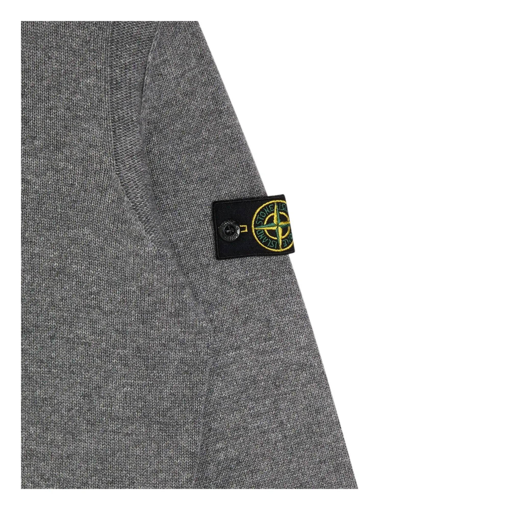 Stone Island - Jersey de lana con logo | Gris