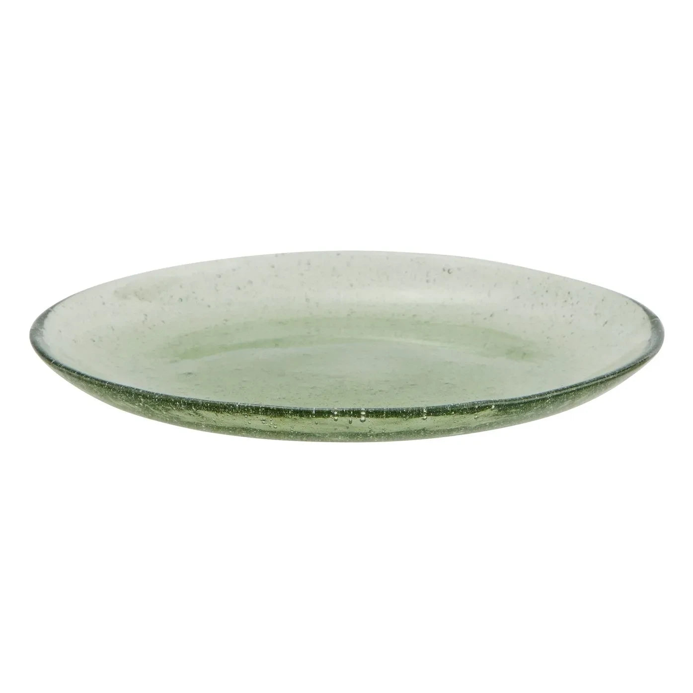 Madam Stoltz - Plato de cristal de color | Verde