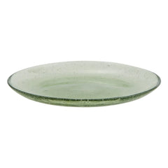 Madam Stoltz - Plato de cristal de color | Verde