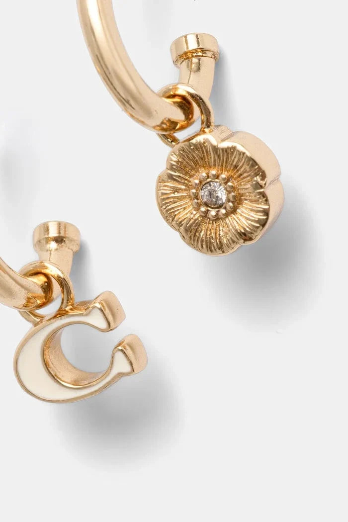 Pendientes de metal Coach para mujer