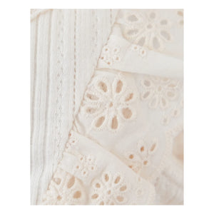 Gingersnaps - Vestido con volantes y bordados Elowyn | Crudo