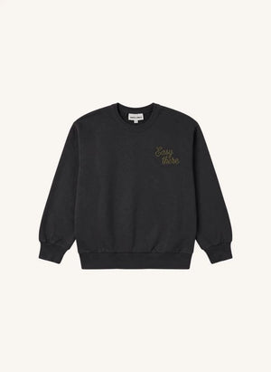 Smallable Kid - Arlo Easy Original Sudadera de Algodón Orgánico | Negro