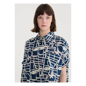 Bobo Choses - Camisa de algodón orgánico Cookery Festival | Azul marino