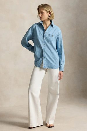 Polo Ralph Lauren Camisa Vaquera de Mujer