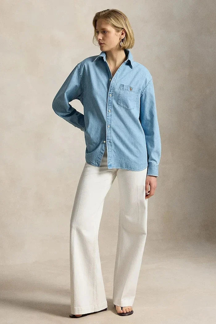 Polo Ralph Lauren Camisa Vaquera de Mujer