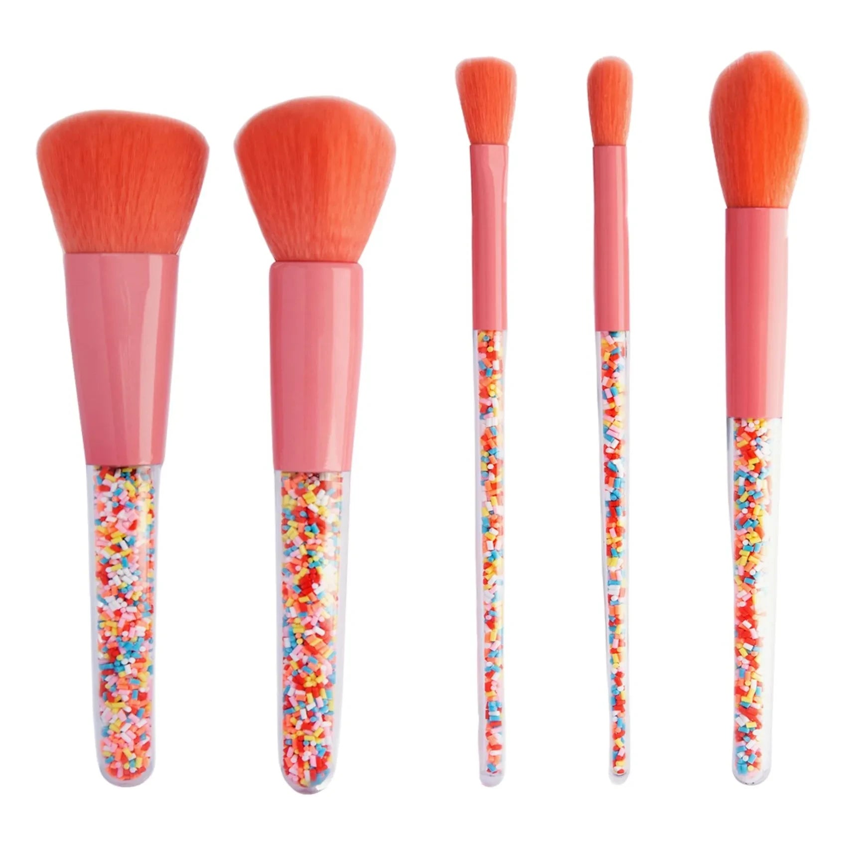Oh Flossy - Brochas de maquillaje Sprinkle - Juego de 5 | Rosa
