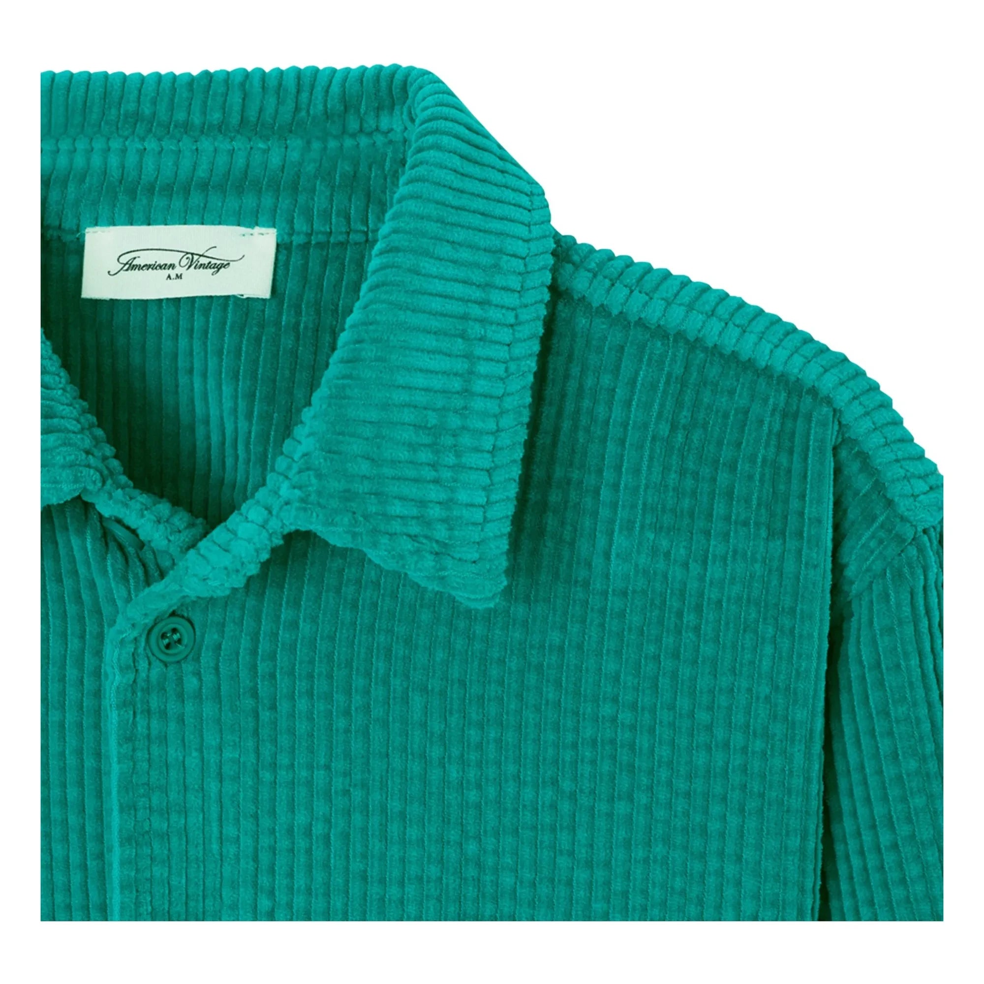 American Vintage - Camisa de Pana de Algodón Orgánico Padow | Verde