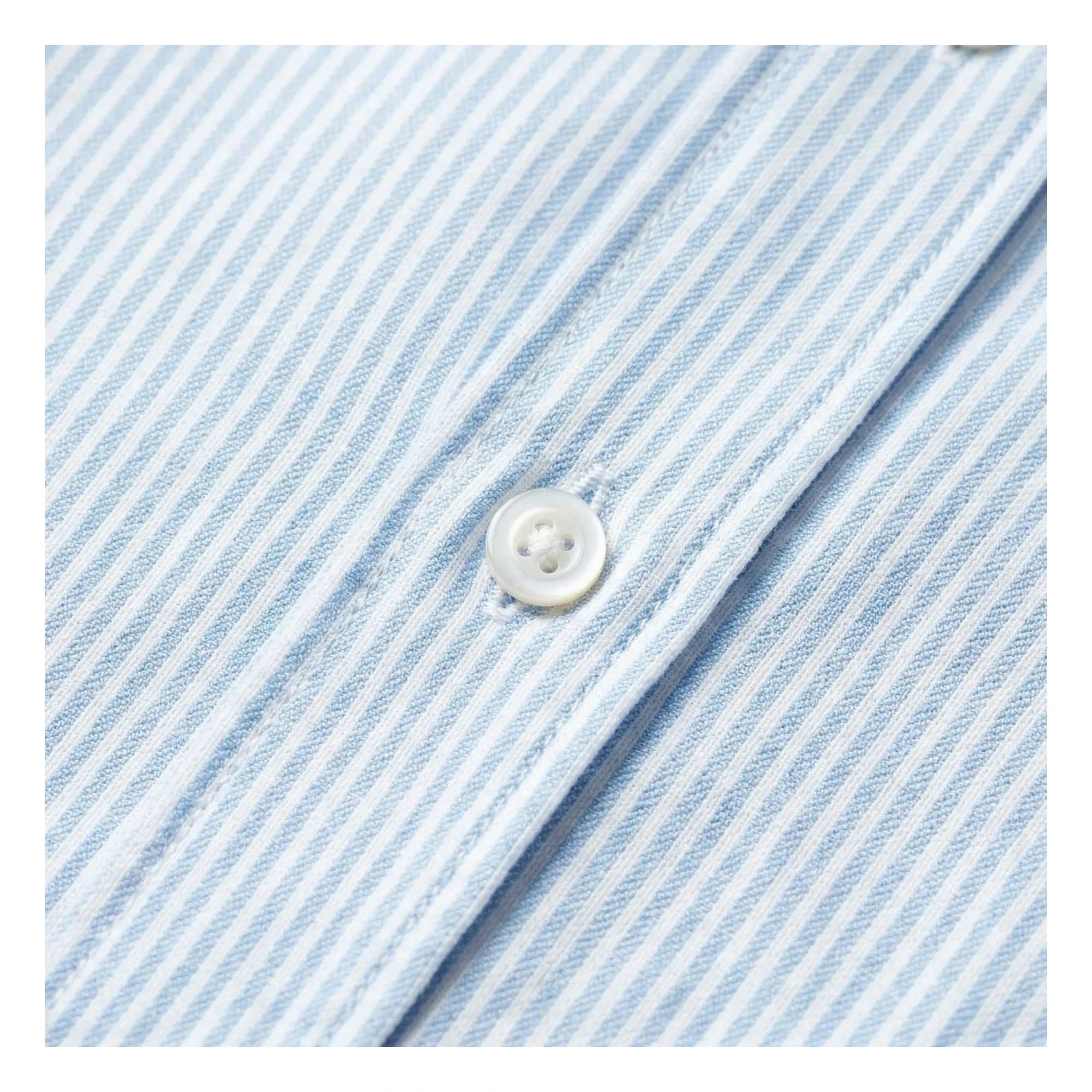Smallable Woman - Camisa corta de rayas Chili | Azul hielo