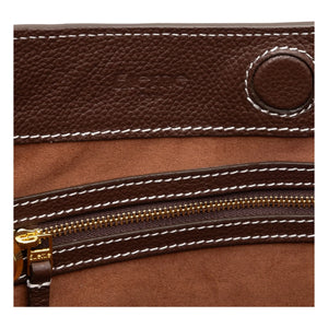 Elleme - Bolso de cuero graneado Vosges | Marrón oscuro