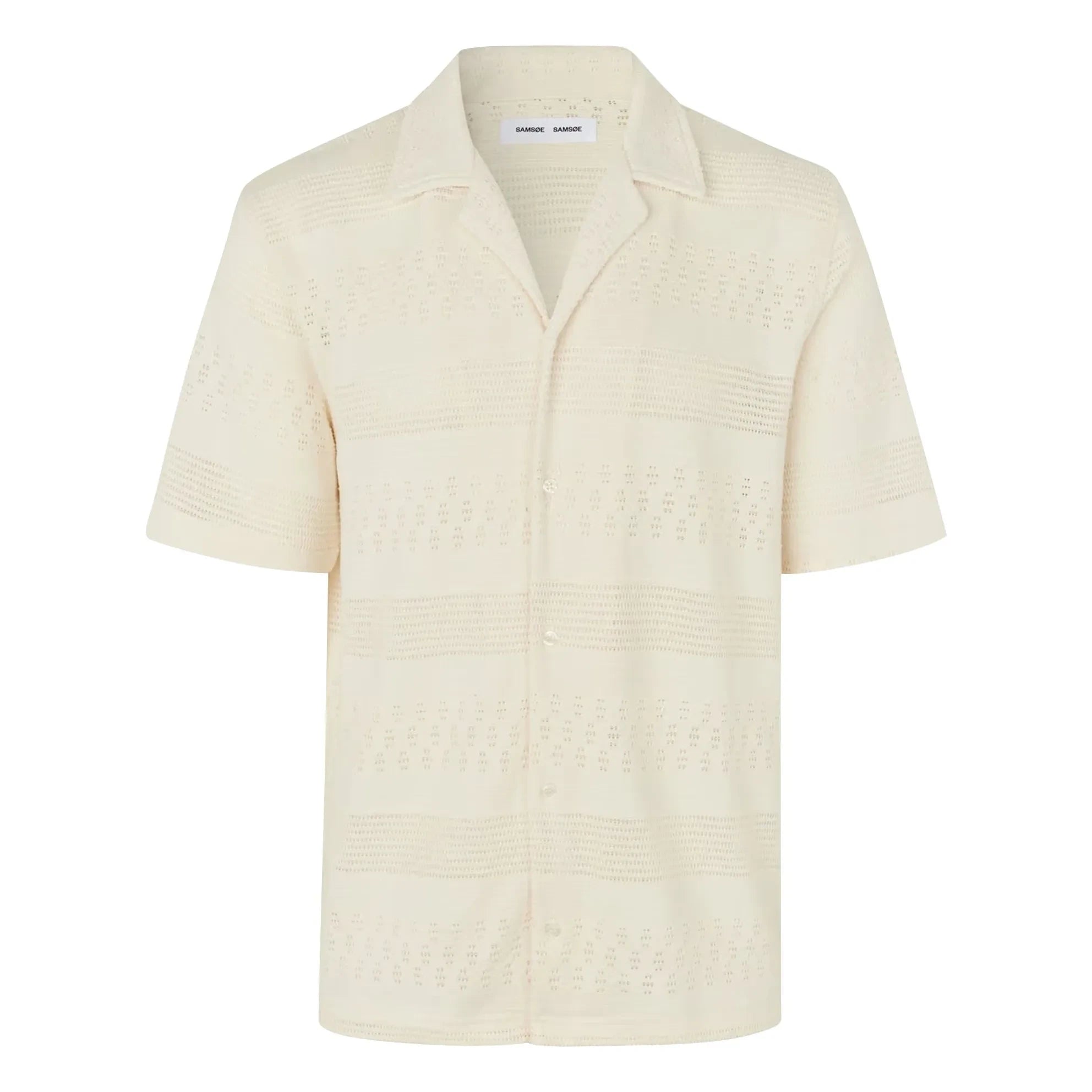 Samsoe Samsoe - Camisa Samartin de algodón de manga corta | Crema