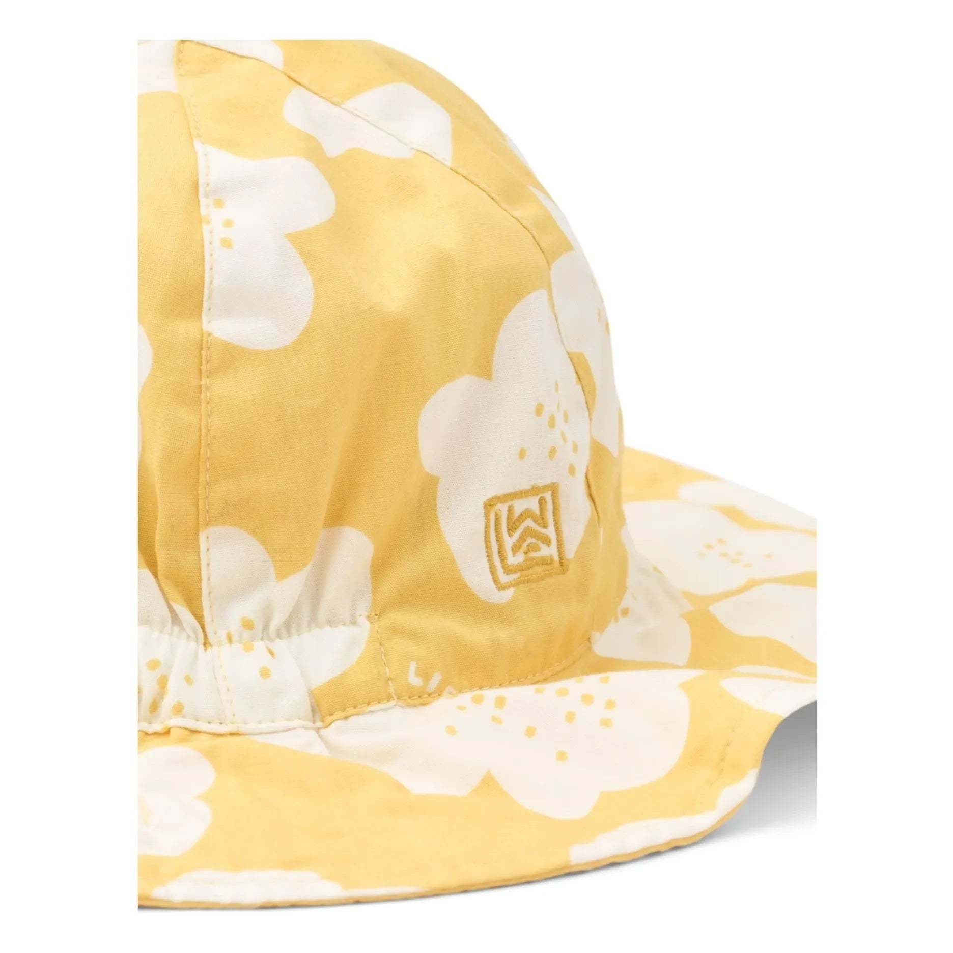 Liewood - Sombrero Amélia Reversible Algodón Orgánico Flores | Amarillo