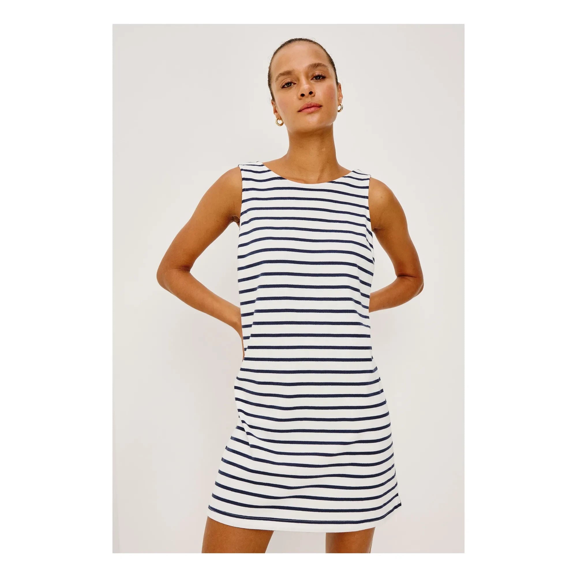 Rails - Kaylee Vestido Marinero de Algodón | Marfil