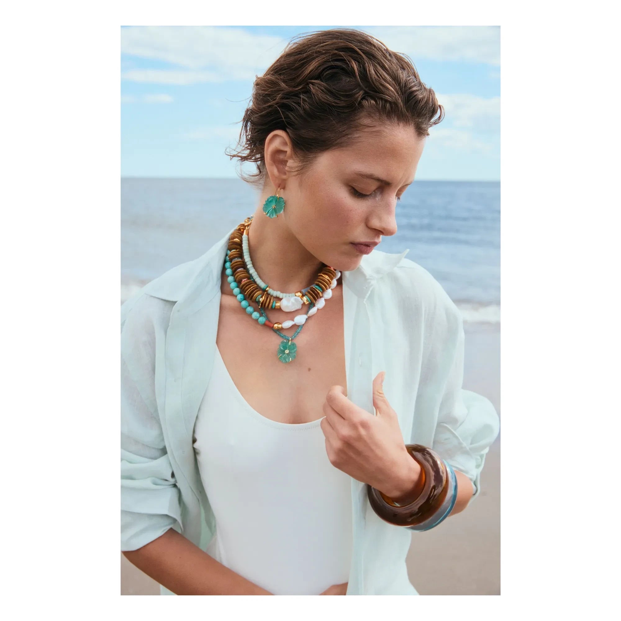 Lizzie Fortunato - Pulsera marrón | Marrón