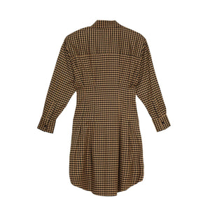 Smallable Woman - Vestido Camisero a Cuadros Risa | Marrón