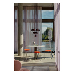 & Tradition - Asiento para taburete VP11 de Verner Panton | Amapola roja