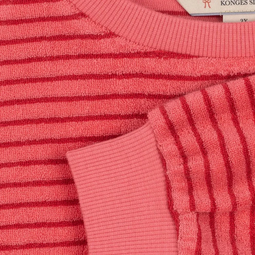 Konges Sløjd - Sudadera Itty a Rayas de Algodón Orgánico | Rosa