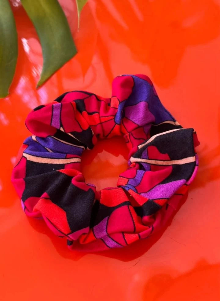 Paloma Collection - Çiçek Gücü Scrunchie | Kırmızı
