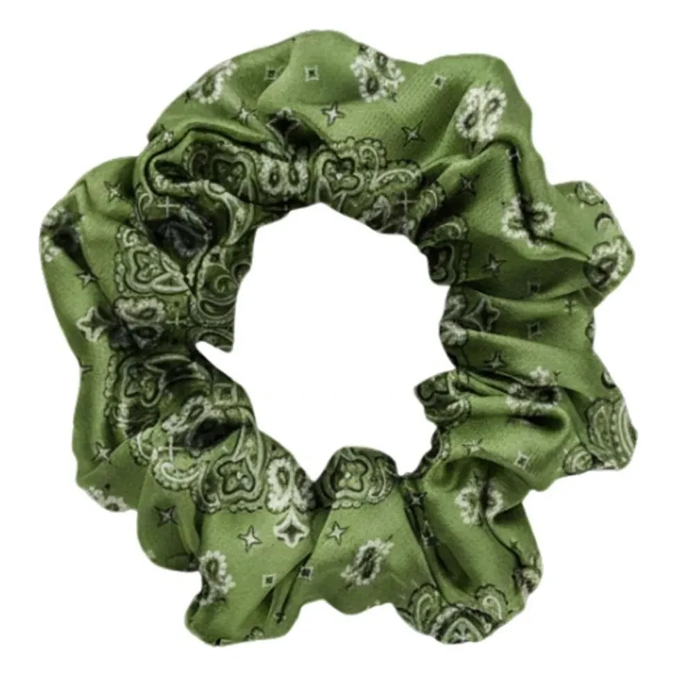 Emily's Pillow - Pañuelo de seda Chouchou - Mediano | Verde