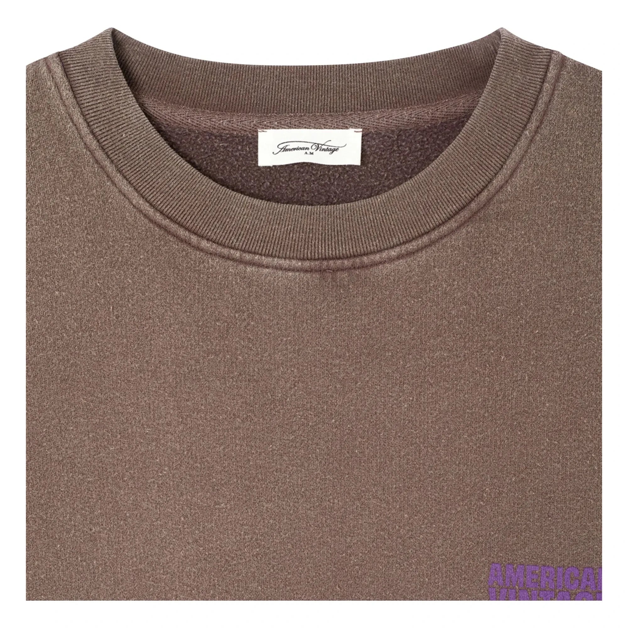American Vintage - Sudadera de algodón Plizzy | Marrón
