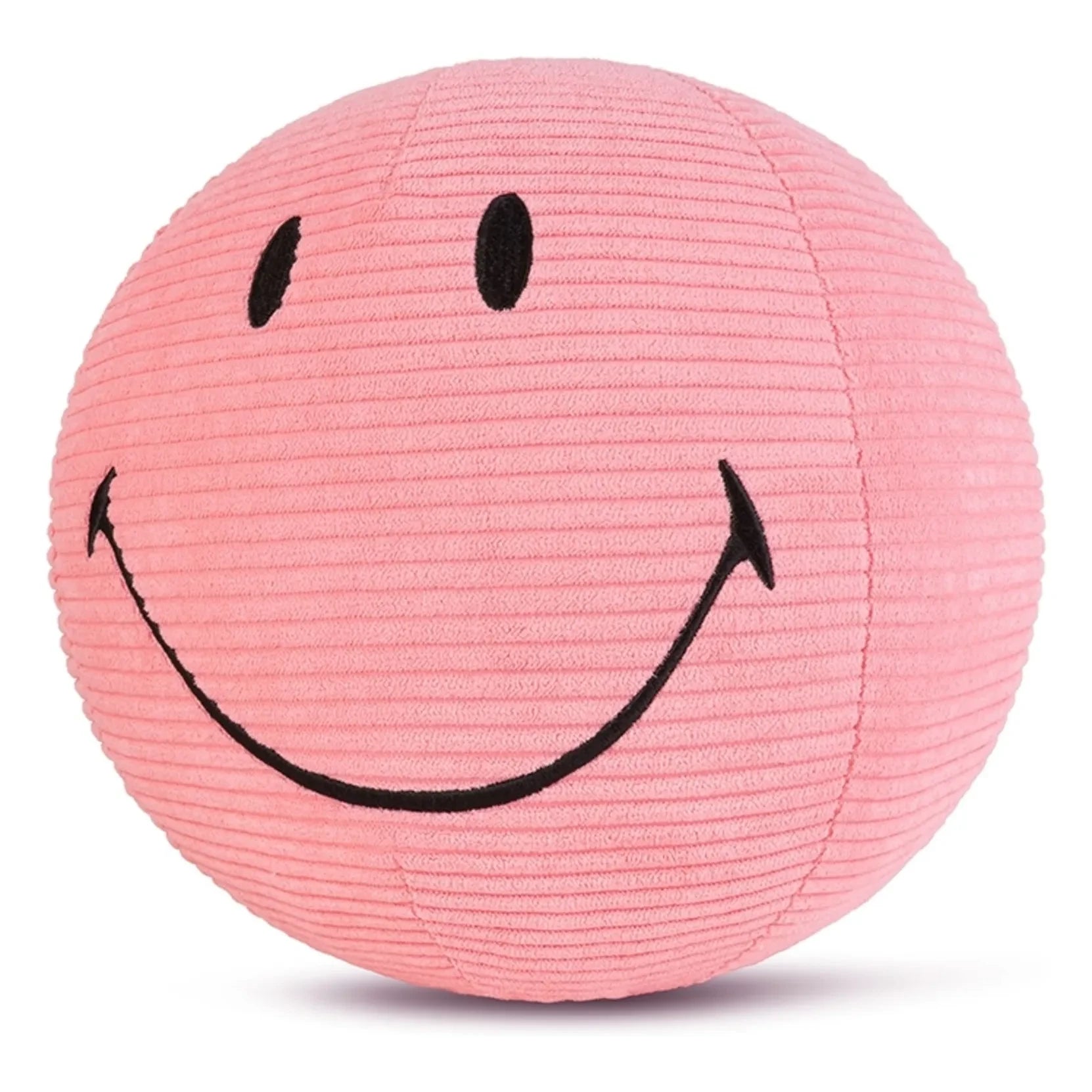 Bon Ton Toys - SMILEY - Peluche Smiley de pana suave | Rosa empolvado