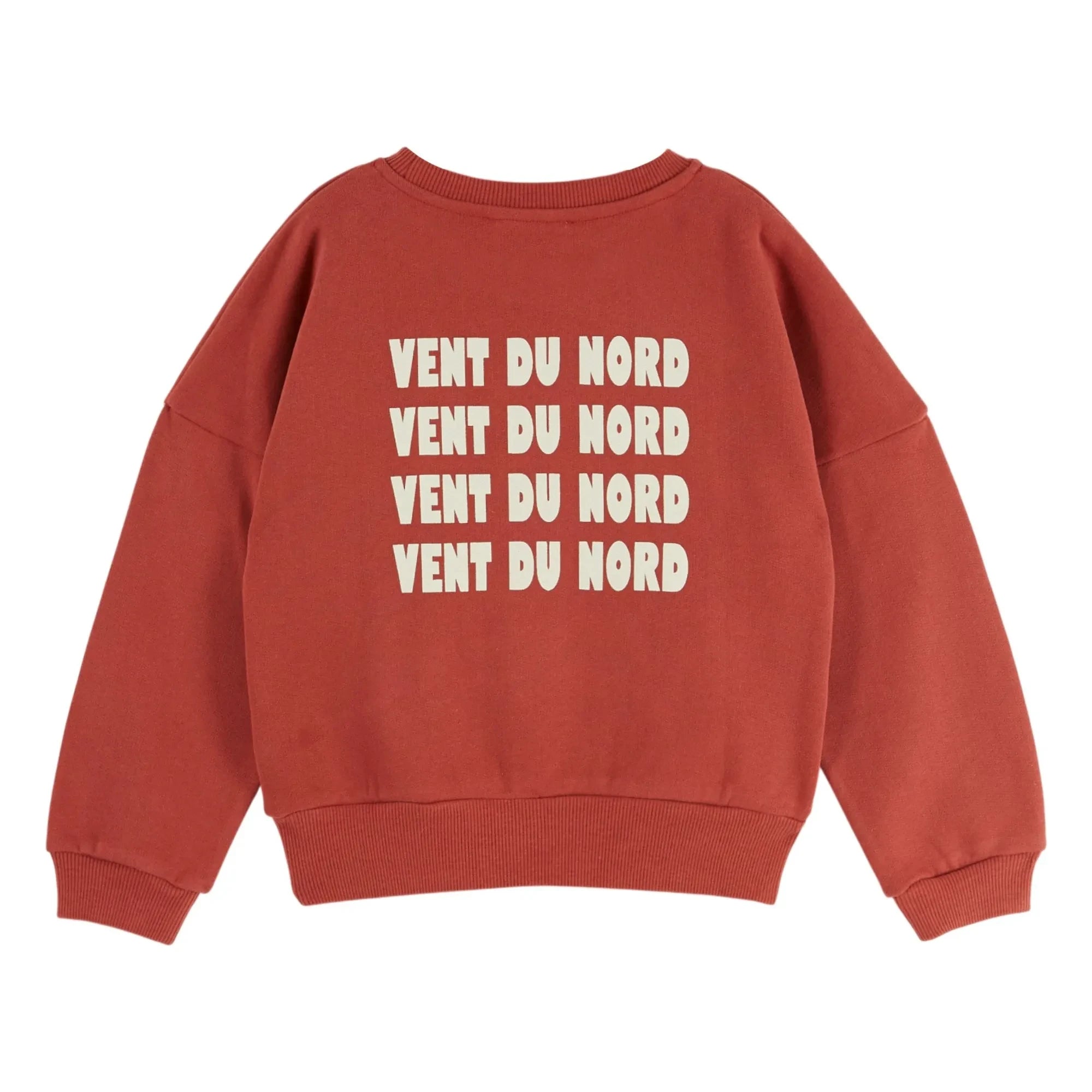 Emile et Ida - Vent Du Nord organik pamuk sweatshirt | Kırmızı