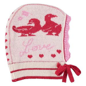 Bebe Organic - Love Yün Balaklava | Pembe