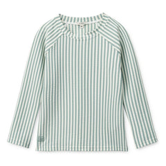 Liewood - Camiseta Noah a Rayas de Sersucker con Protección UV Fibras Recicladas | Verde