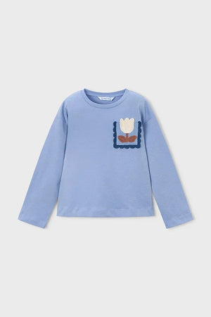 Blusa de manga larga de algodón para niños Mayoral