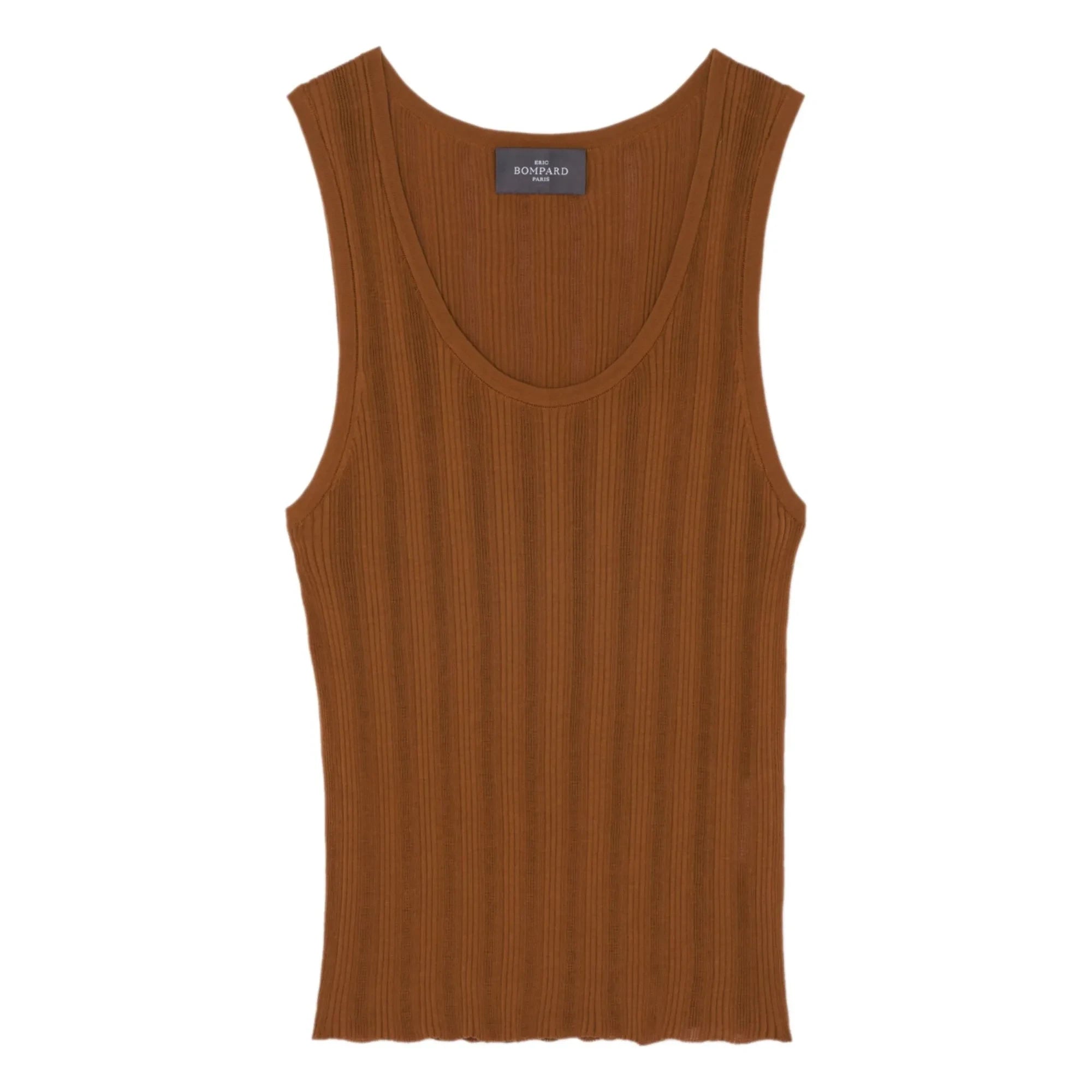 Bompard - Camiseta sin mangas de algodón | Marrón
