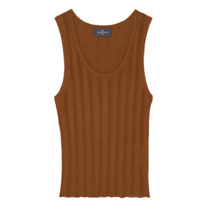 Bompard - Camiseta sin mangas de algodón | Marrón