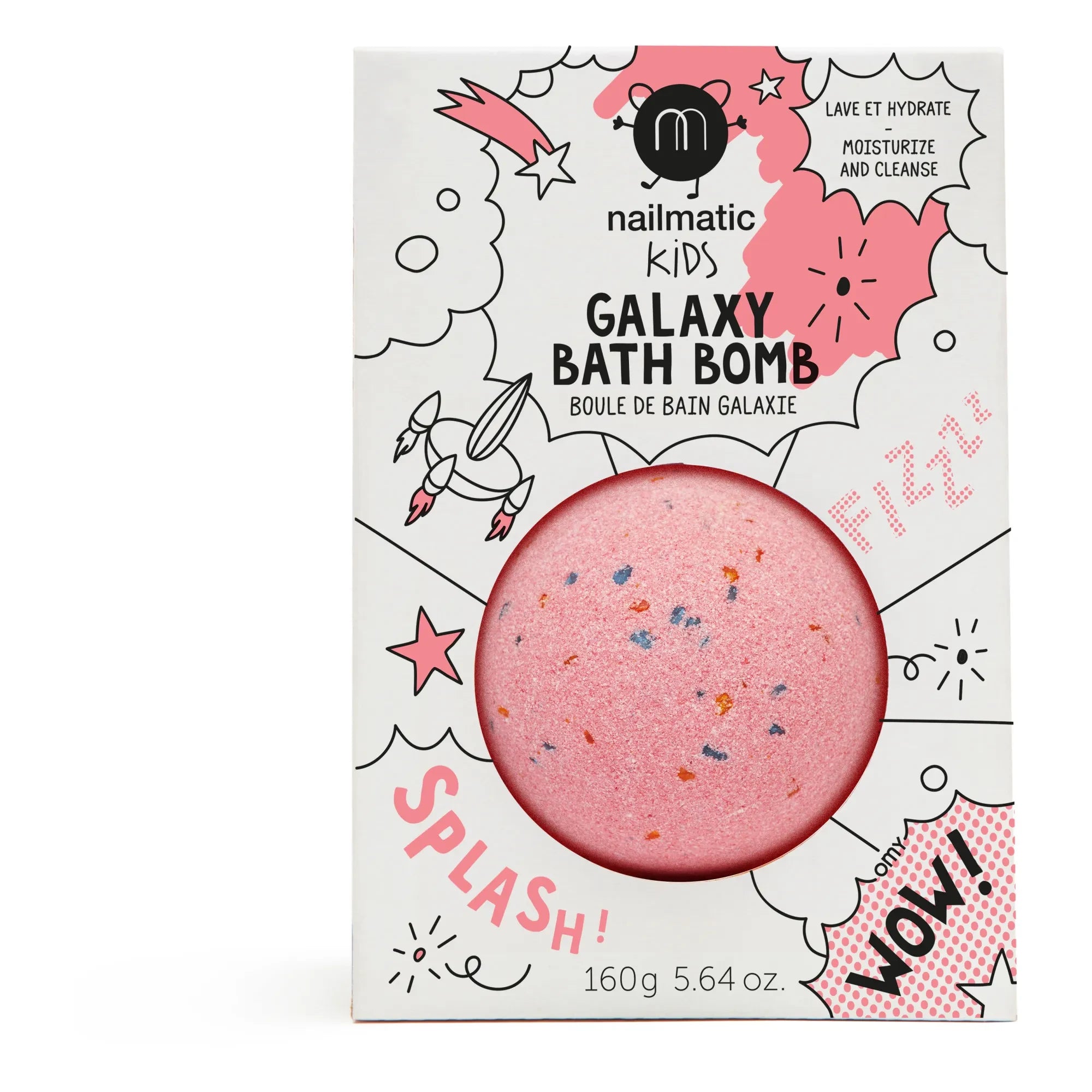 Nailmatic Kids - Bomba de Baño Planeta Rojo - 160 g | Rosa