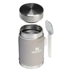 Stanley 1913 - Termo legendario con cuchara/tenedor 0,4 L | Gris