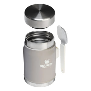 Stanley 1913 - Termo legendario con cuchara/tenedor 0,4 L | Gris