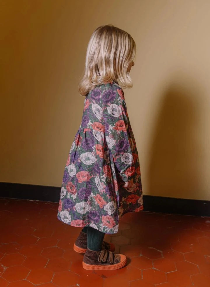 Studio Bohème - Vestido de flores Vermont, algodón orgánico | Morado