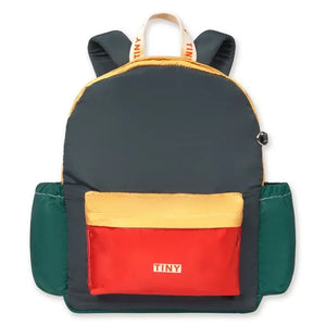 Tinycottons - Mochila con bloques de color | Azul oscuro