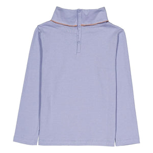 Hola Simone - Cuello alto Twiggy de algodón orgánico, monocromático | Lavanda