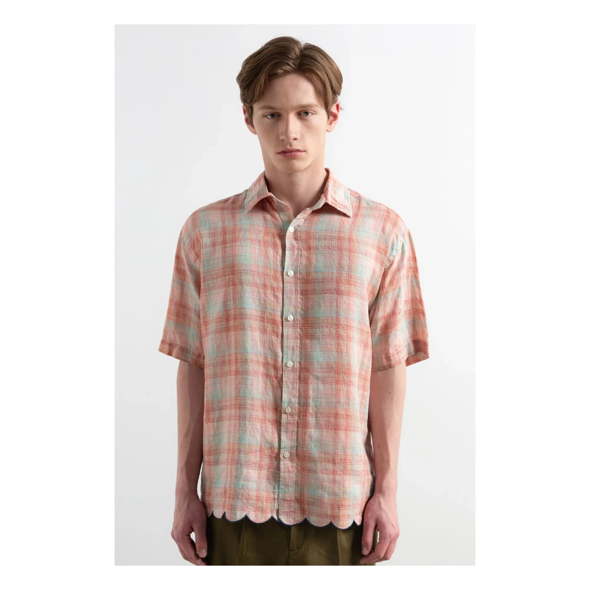 Edmmond Studios - Camisa Carreaux | Rosa jaspeado