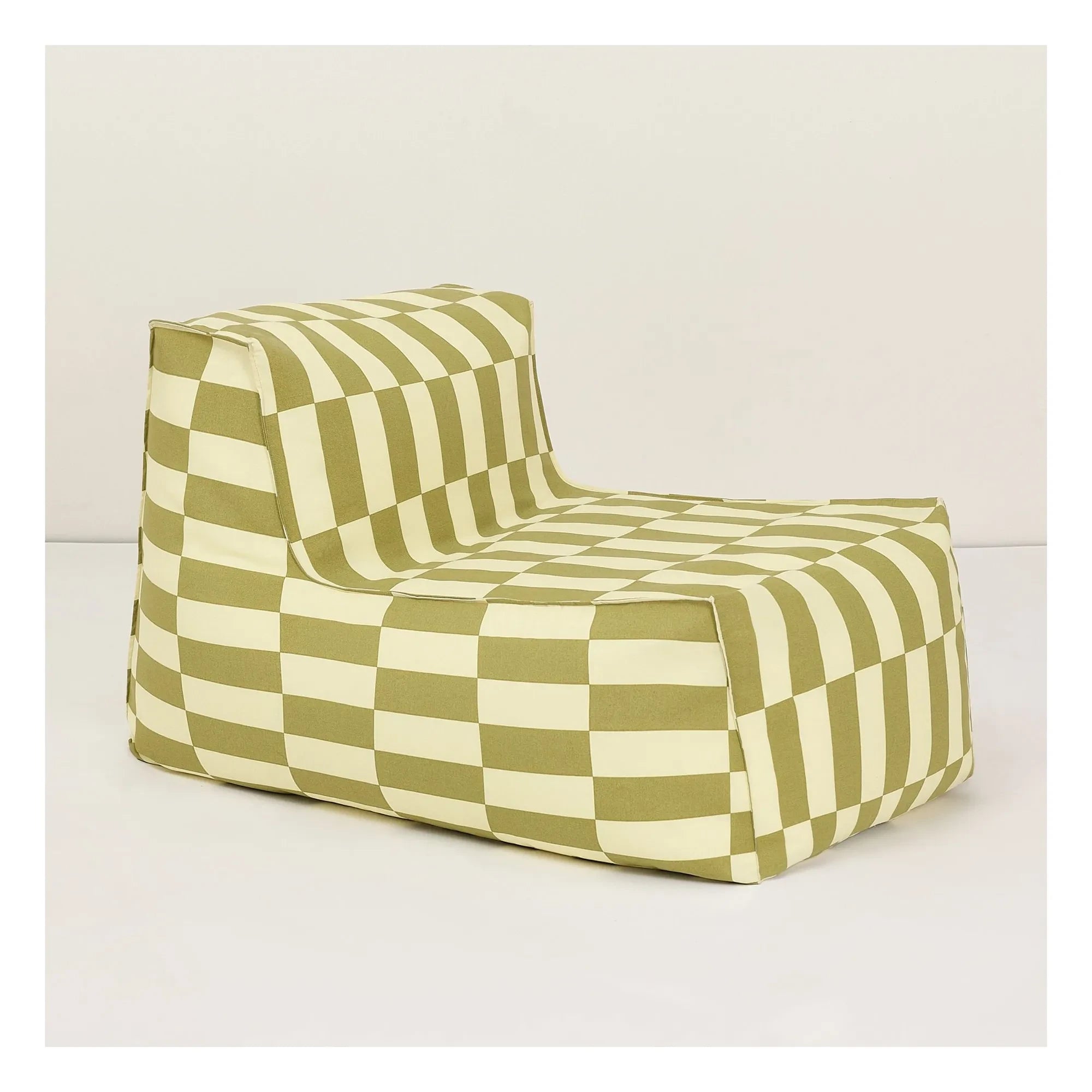 Nobodinoz - Puf largo de exterior Matteo Tiles | Verde