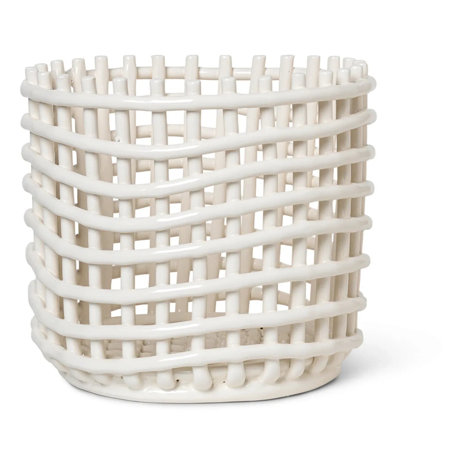 Ferm Living - Cesto de cerámica | Blanco