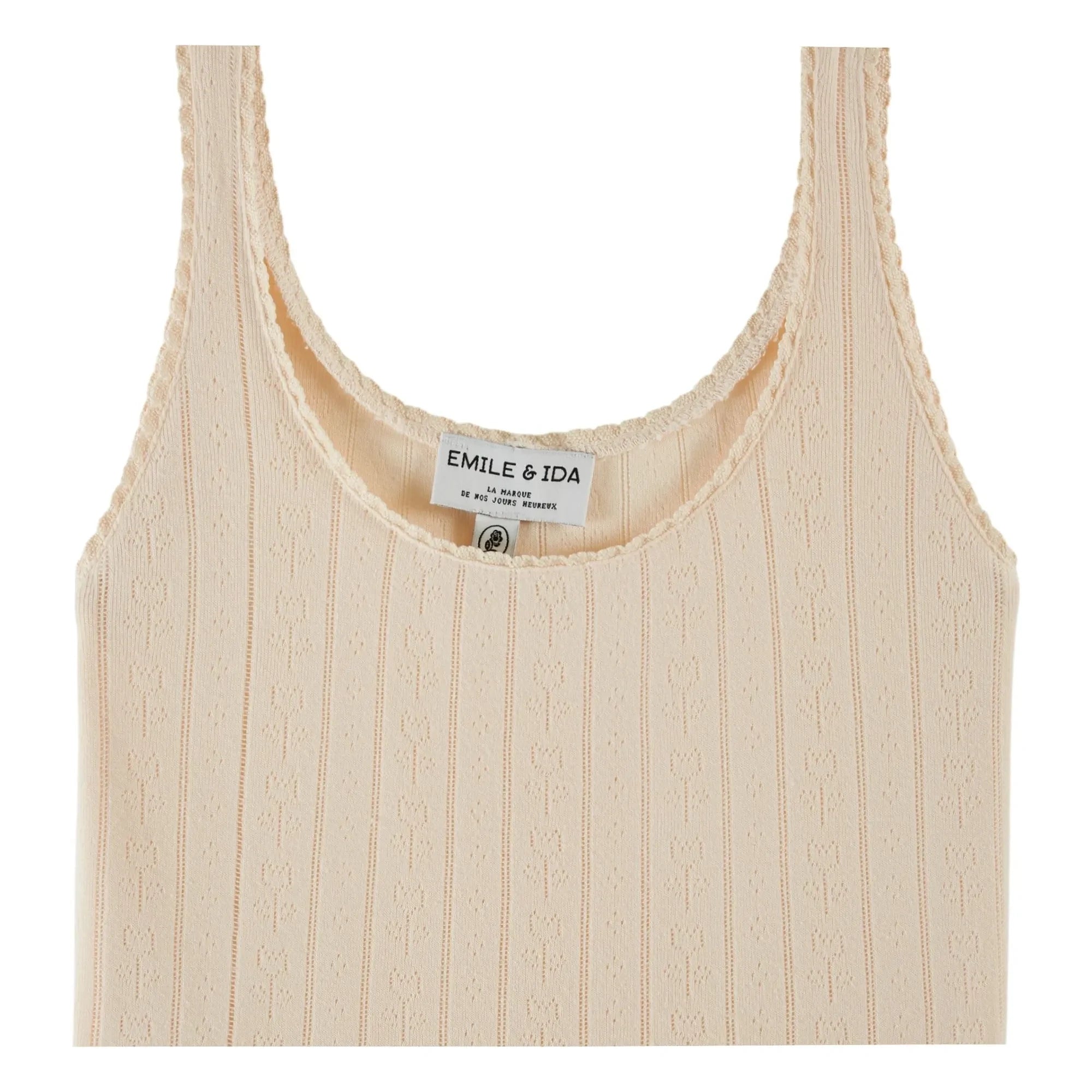 Emile et Ida - Camiseta de tirantes de algodón modal | Crema