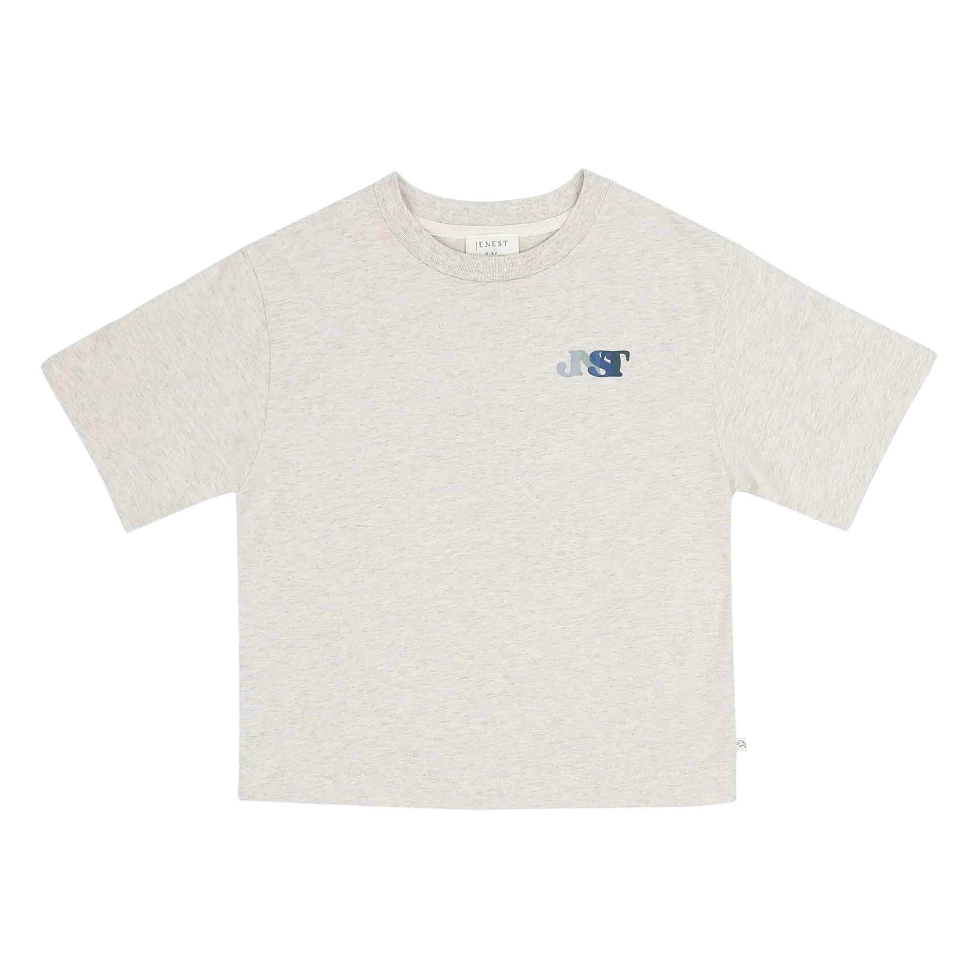 Jenest - Camiseta de algodón orgánico JNST | Gris claro