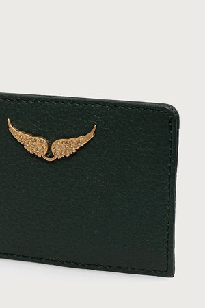 Funda de cartera de cuero para mujer