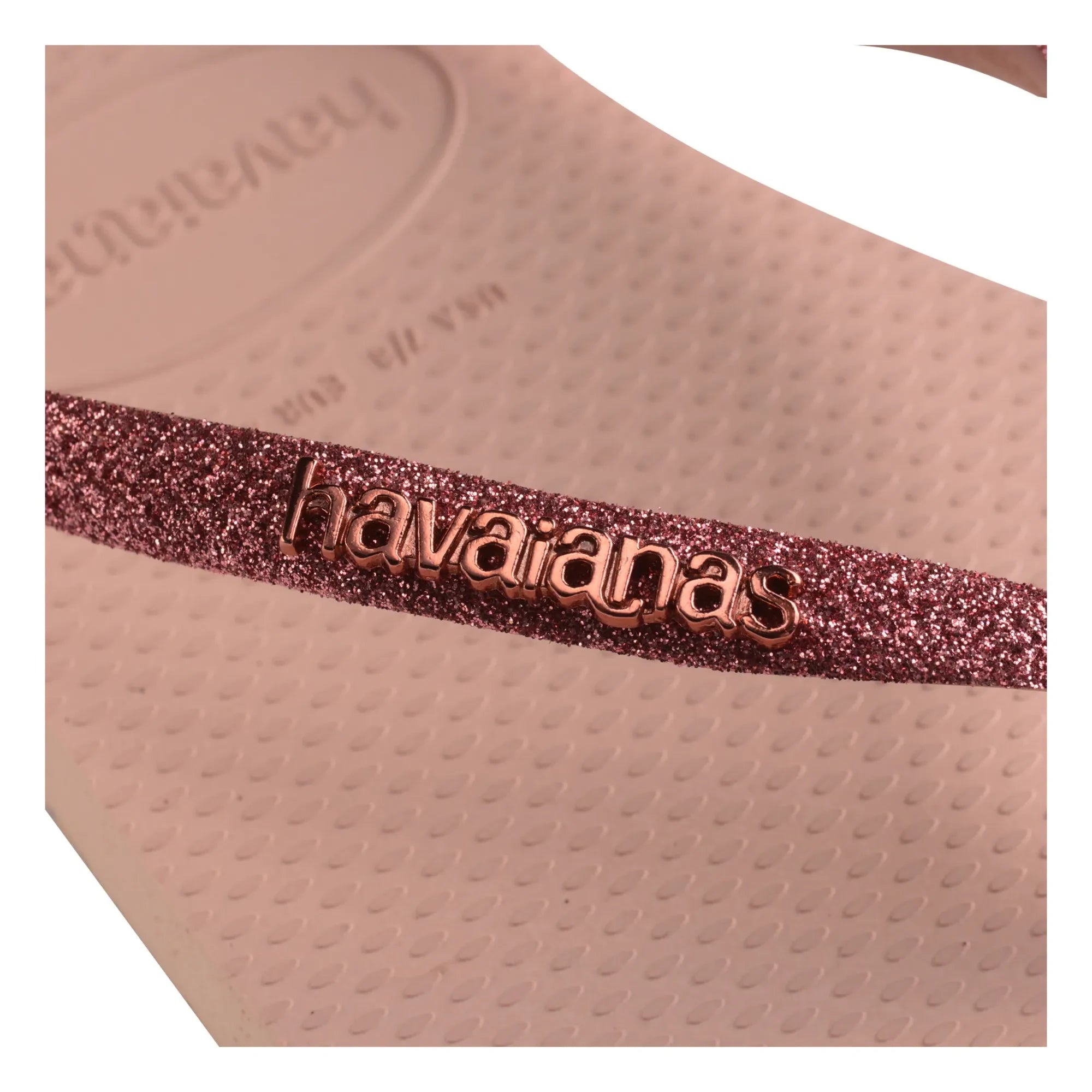 Havaianas - Chanclas de dedo finas con purpurina | Rosa