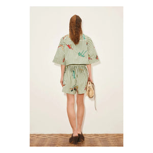 Alémais - Shorts Bisou de Algodón Orgánico | Verde