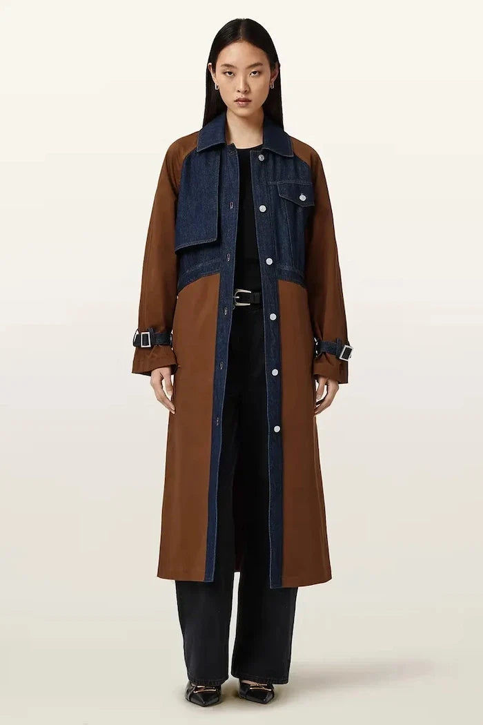 Gabardina de algodón para mujer AllSaints DAYLY TRENCH
