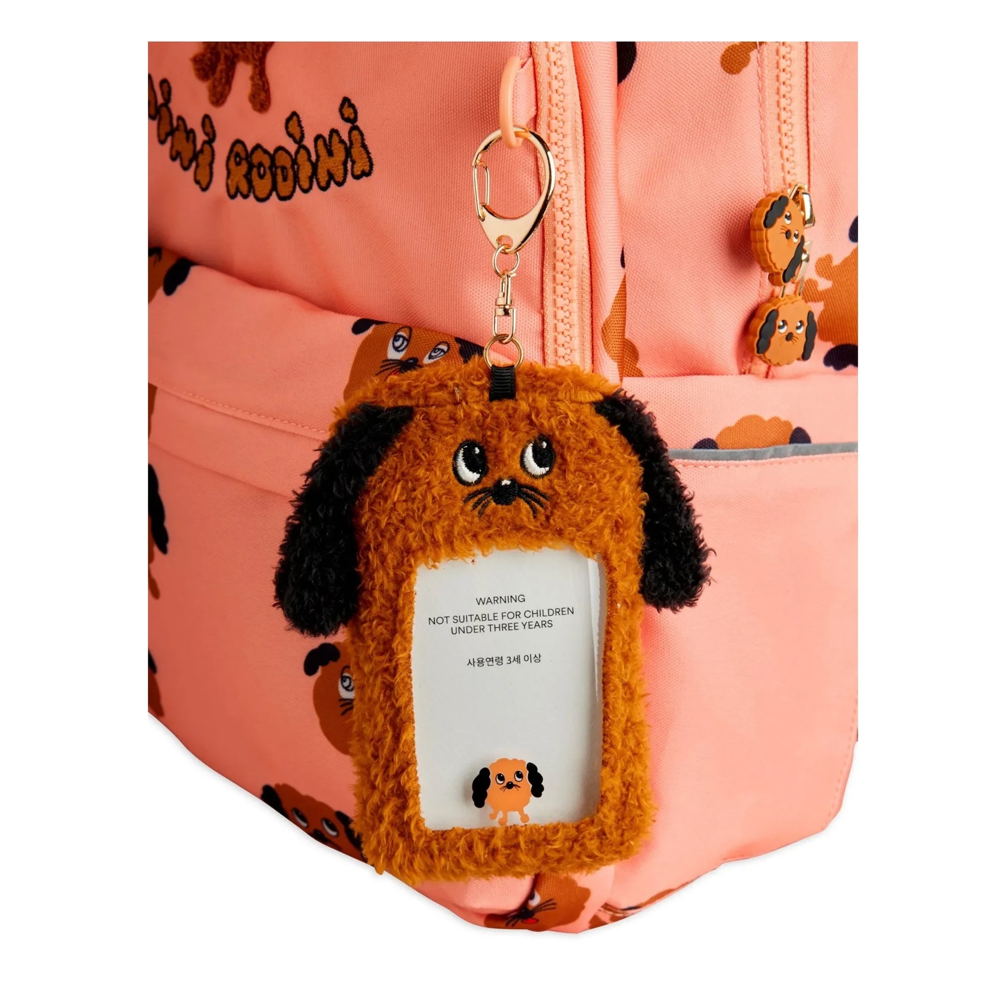 Mini Rodini - Mochila Doggies de Fibra Reciclada | Rosa Claro