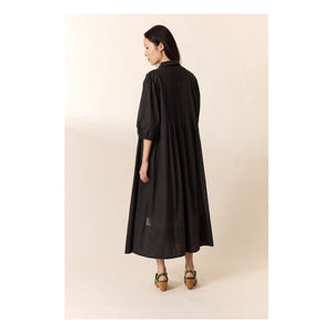 Leon & Harper - Vestido de algodón orgánico Roca | Carbon