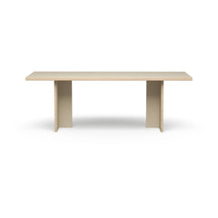 HKliving - Mesa de comedor rectangular | Crema